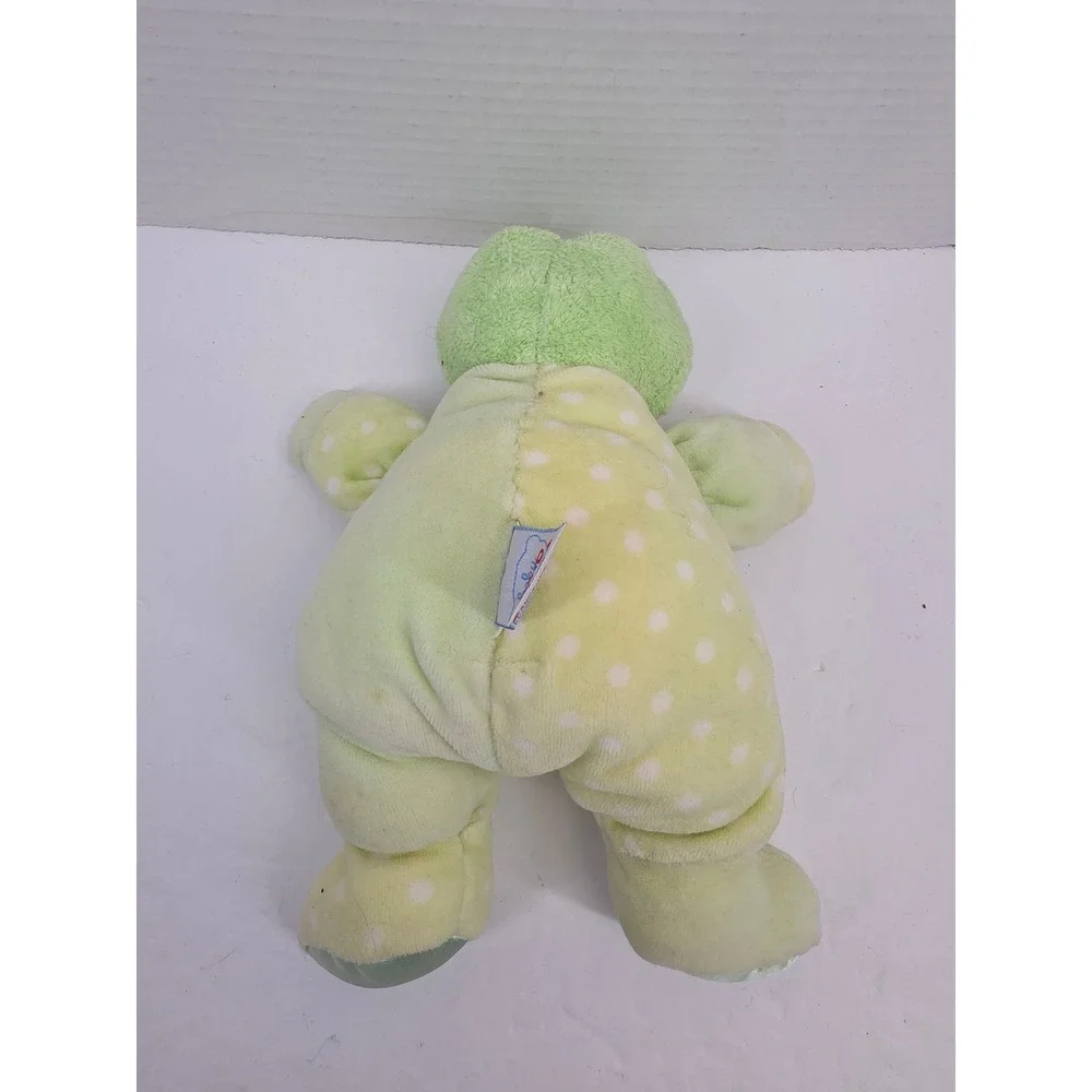 Baby Gund Dottie Dots‎ Green Polka Dot Frog Plush Stuffed Animal 58242 9 Inch